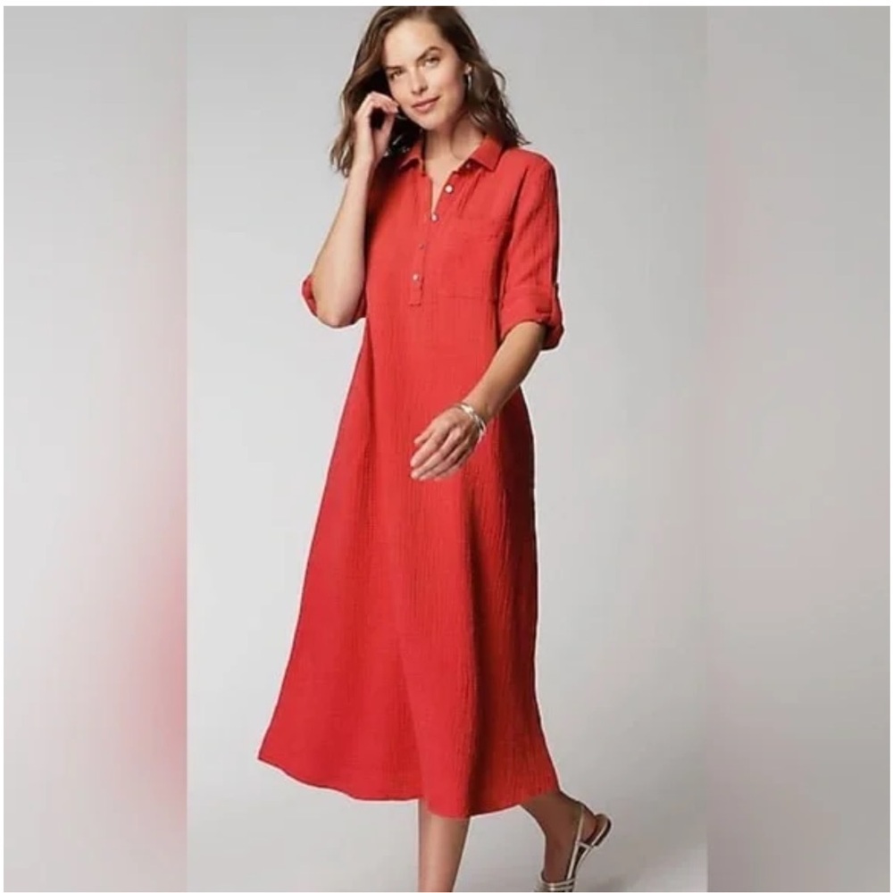 NWT. J Jill gauze dress. XSP